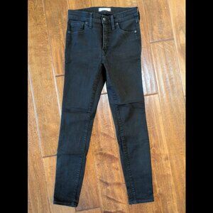 Madewell 9" High Rise Skinny Black Jeans